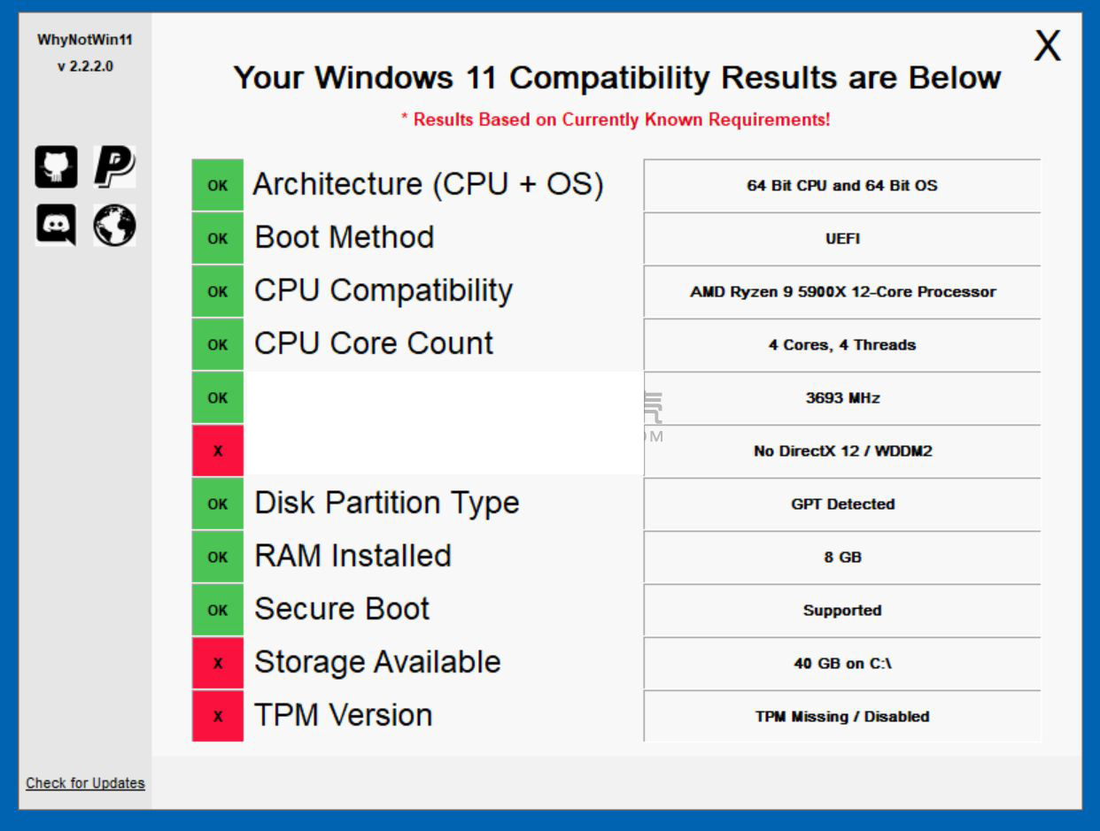 WhyNotWin11(win11檢測工具) v2.5.0.5