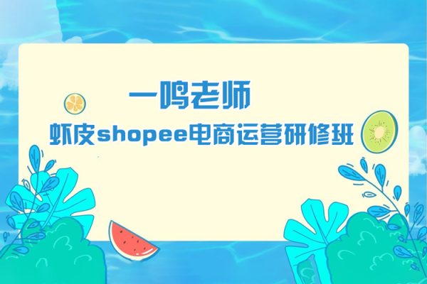 一鳴老師-蝦皮shopee電商運(yùn)營(yíng)研修班（49講）