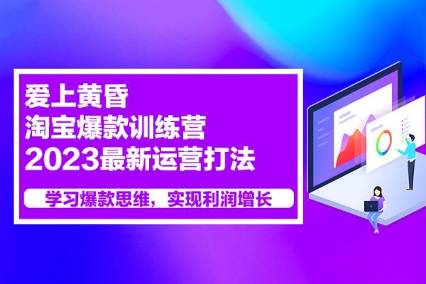 愛上黃昏·淘寶爆款訓練營，2023最新運營打法，學習爆款思維，實現利潤增長