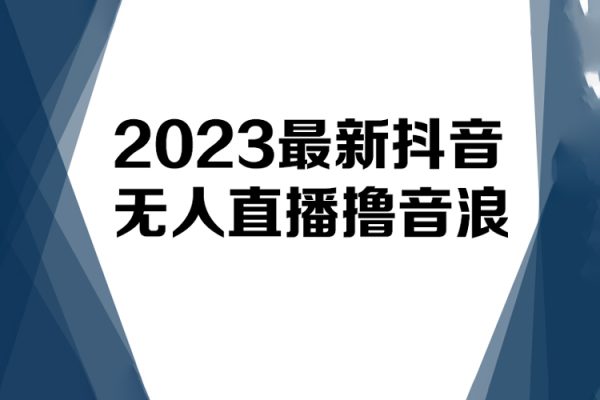 2023最新抖音無人直播擼音浪項(xiàng)目