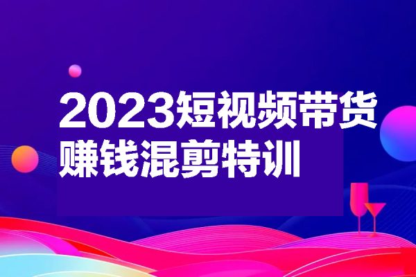 2023短視頻帶貨賺錢混剪特訓營