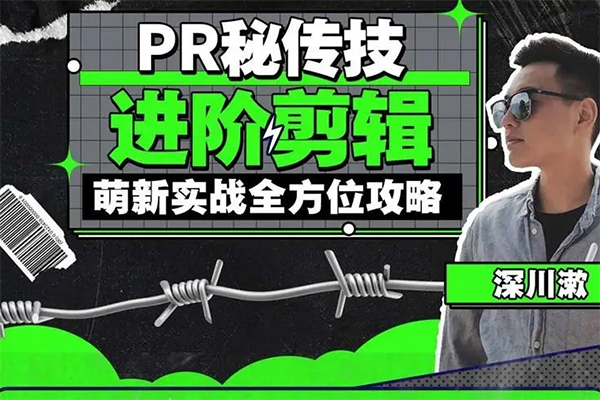 PR進階剪輯培訓班，讓你快速成為剪輯大師12節視頻課程+素材