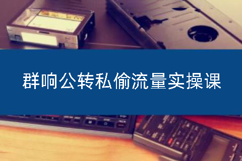 群響公轉私偷流量實操課，致力于擁有更多自持，持續，穩定，精準的私域流量！