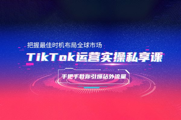 TikTok+獨立站零基礎入門到精通，跨境電商獨立站新手必學課