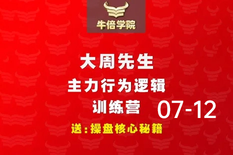 大周先生-主力行為邏輯訓練營2023年7-12月