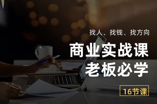 商業實戰課【老板必學】：找人、找錢、找方向（16節課）