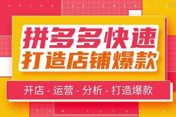 拼多多爆款打造標(biāo)準(zhǔn)化流程2.0，一套從入門到高手的課程，讓你快速掌握拼多多