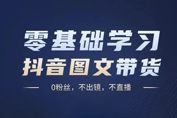 抖音圖文帶貨13.0交付體系課，快速出單拿結果，高效做賬號