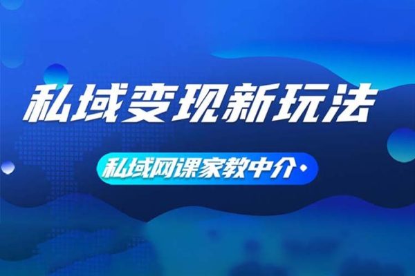 私域變現新玩法，網課家教中介，只做渠道和流量，讓大學生給你打工【項目拆解】