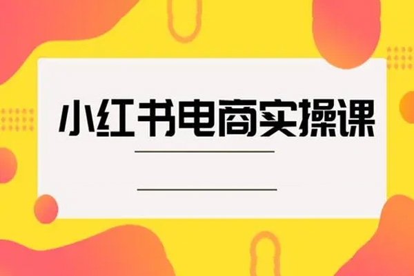 小紅書電商爆單落地實操系統課